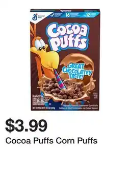 Wegmans Cocoa Puffs Corn Puffs offer