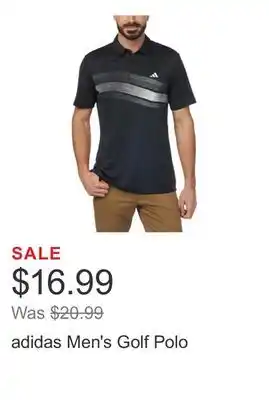 Costco adidas Men's Golf Polo offer