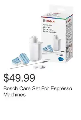 Costco Bosch Care Set For Espresso Machines offer