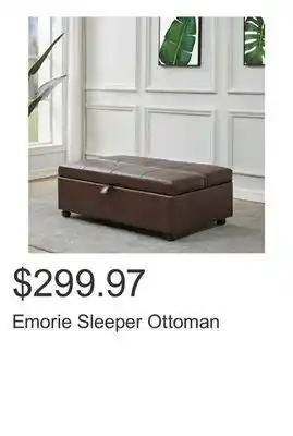 Costco Emorie Sleeper Ottoman offer