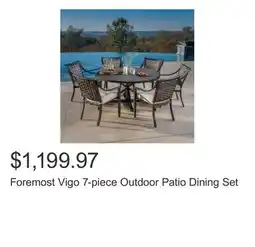 Costco Foremost Vigo 7-piece Outdoor Patio Dining Set offer