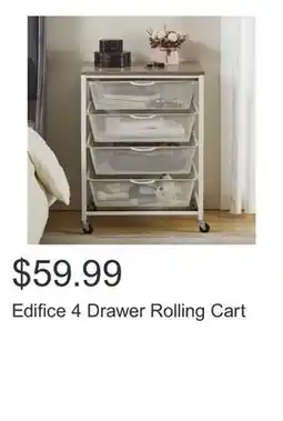 Costco Edifice 4 Drawer Rolling Cart offer