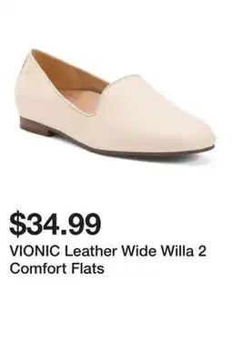 Marshalls VIONIC Leather Wide Willa 2 Comfort Flats offer