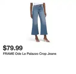 Marshalls FRAME Ode Le Palazzo Crop Jeans offer