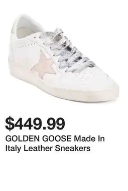 Marshalls GOLDEN GOOSE Made In Italy Leather Sneakers offer