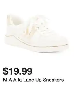 Marshalls MIA Alta Lace Up Sneakers offer