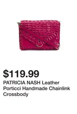 Marshalls PATRICIA NASH Leather Porticci Handmade Chainlink Crossbody offer