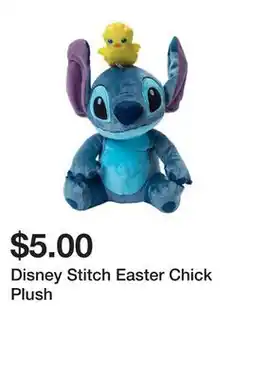 Five Below Disney Stitch Easter Chick Plush offer