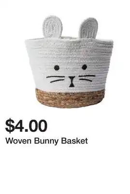 Five Below Woven Bunny Basket offer