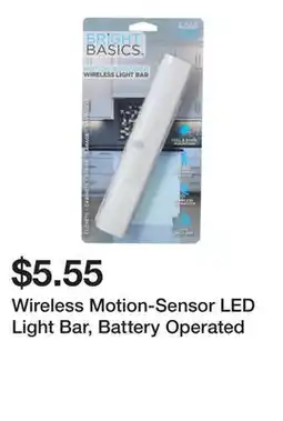 Five Below Wireless Motion-Sensor LED Light Bar, Battery Operated offer