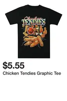 Five Below Chicken Tendies Graphic Tee offer