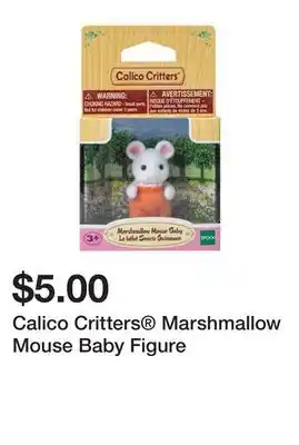 Five Below Calico Critters Marshmallow Mouse Baby Figure offer