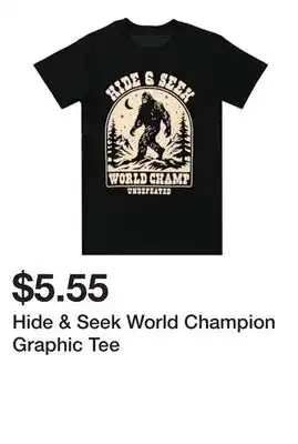 Five Below Hide & Seek World Champion Graphic Tee offer