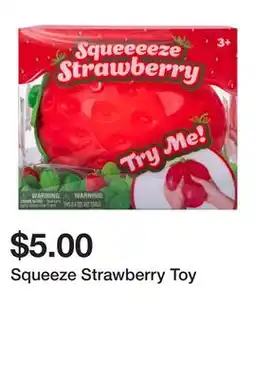 Five Below Squeeze Strawberry Toy offer