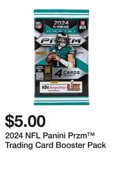 Five Below 2024 NFL Panini Przm Trading Card Booster Pack offer