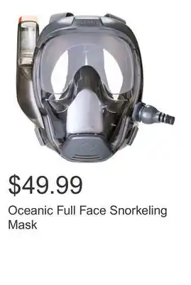 Costco Oceanic Full Face Snorkeling Mask offer