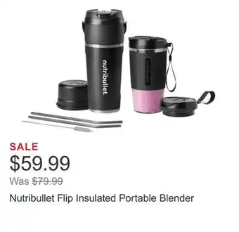 Costco Nutribullet Flip Insulated Portable Blender offer