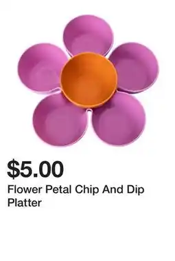 Five Below Flower Petal Chip And Dip Platter offer