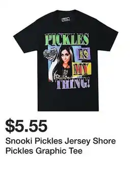 Five Below Snooki Pickles Jersey Shore Pickles Graphic Tee offer