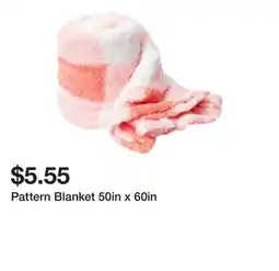 Five Below Pattern Blanket 50in x 60in offer