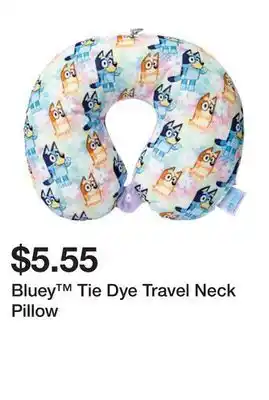 Five Below Bluey Tie Dye Travel Neck Pillow offer