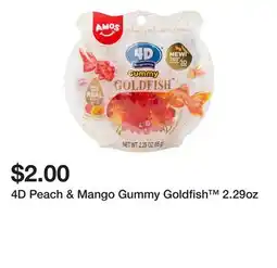 Five Below 4D Peach & Mango Gummy Goldfish 2.29oz offer