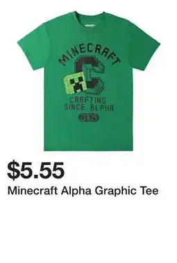 Five Below Minecraft Alpha Graphic Tee offer