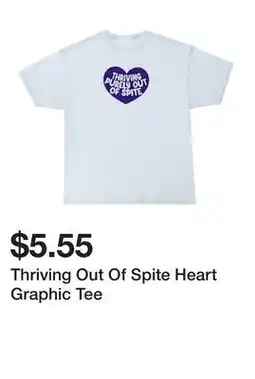 Five Below Thriving Out Of Spite Heart Graphic Tee offer