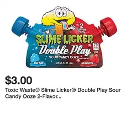 Five Below Toxic Waste Slime Licker Double Play Sour Candy Ooze 2-Flavor Pack 1.4oz offer