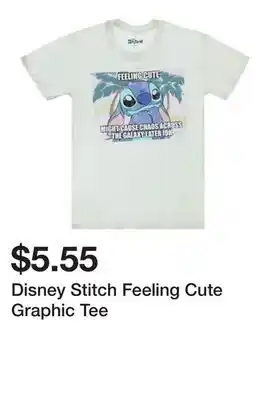 Five Below Disney Stitch Feeling Cute Graphic Tee offer