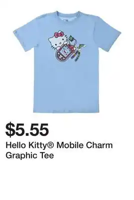 Five Below Hello Kitty Mobile Charm Graphic Tee offer