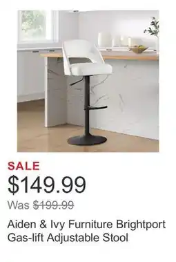 Costco Aiden & Ivy Furniture Brightport Gas-lift Adjustable Stool offer