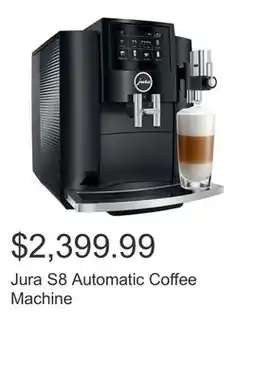 Costco Jura S8 Automatic Coffee Machine offer