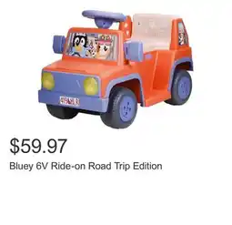 Costco Bluey 6V Ride-on Road Trip Edition offer