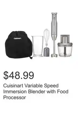 Costco Cuisinart Variable Speed Immersion Blender with Food Processor offer