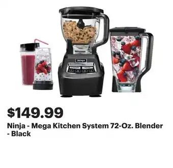 Best Buy Ninja - Mega Kitchen System 72-Oz. Blender - Black offer