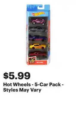 Best Buy Hot Wheels - 5-Car Pack - Styles May Vary offer