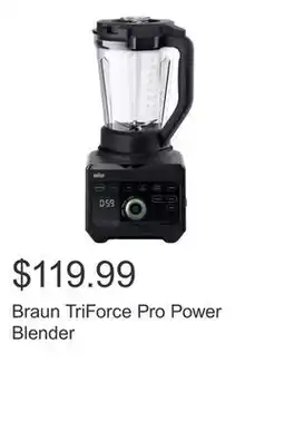 Costco Braun TriForce Pro Power Blender offer