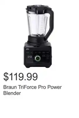 Costco Braun TriForce Pro Power Blender offer