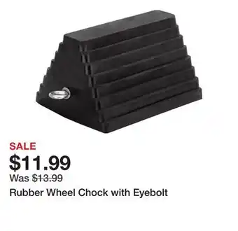 Harbor Freight Tools Rubber Wheel Chock with Eyebolt offer