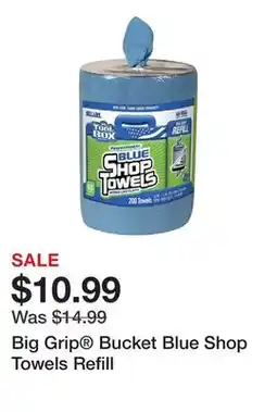 Harbor Freight Tools Big Grip Bucket Blue Shop Towels Refill offer