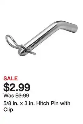 Harbor Freight Tools 5/8 in. x 3 in. Hitch Pin with Clip offer