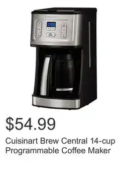 Costco Cuisinart Brew Central 14-cup Programmable Coffee Maker offer