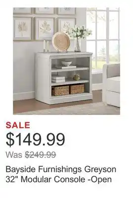 Costco Bayside Furnishings Greyson 32 Modular Console -Open offer