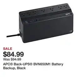 Office Depot APC Back-UPS BVN650M1 Battery Backup, Black offer