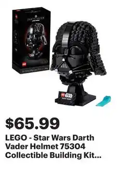 Best Buy LEGO - Star Wars Darth Vader Helmet 75304 Collectible Building Kit (834 Pieces) offer