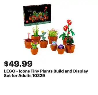 Best Buy LEGO - Icons Tiny Plants Build and Display Set for Adults 10329 offer