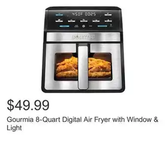 Costco Gourmia 8-Quart Digital Air Fryer with Window & Light offer