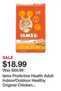 Tractor Supply Company Iams ProActive Health Adult Indoor/Outdoor Healthy Original Chicken Formula Dry Cat Food offer