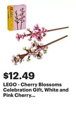 Best Buy LEGO - Cherry Blossoms Celebration Gift, White and Pink Cherry Blossom 40725 offer